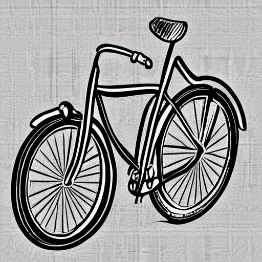 Prompt: bicycle, illustration, in the style of henry rivers