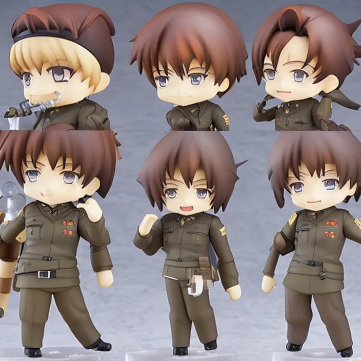 Image similar to An anime Nendoroid of Josaf Stalin, figurine, detailed product photo