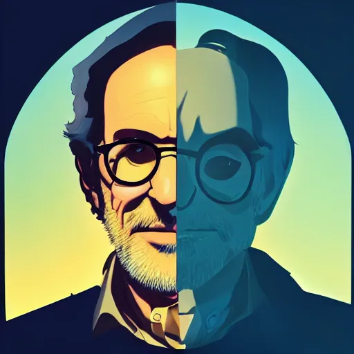 Prompt: face icon stylized minimalist steven spielberg, loftis, cory behance hd by jesper ejsing, by rhads, makoto shinkai and lois van baarle, ilya kuvshinov, rossdraws global illumination