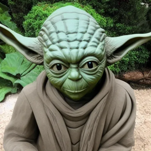 Image similar to Yoda, Sand sculpture