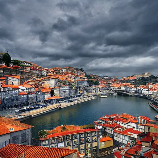 Image similar to porto in portugal, award - winning photograph, photograph auctioned by sothebys