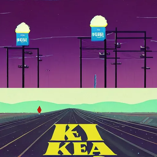 Image similar to ikea in the style of simon stalenhag,