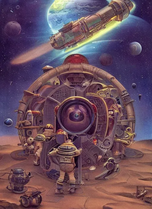 Image similar to 👨🏽🚀 🧬 by james c. christensen and manuel sanjulian width 7 0 4