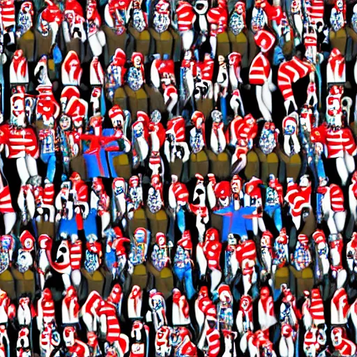 Image similar to where's wally? by martin handford