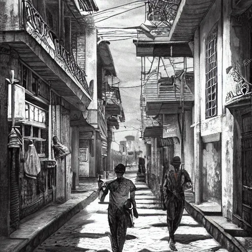 Prompt: kingston jamaica 1 9 2 5, atmospheric lighting, intricate, ultra detailed, well composed, best on artstation, cgsociety, epic, stunning, gorgeous, intricate detail, wow, masterpiece