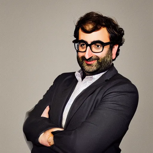 Image similar to linkedin portrait of slim Eric Wareheim