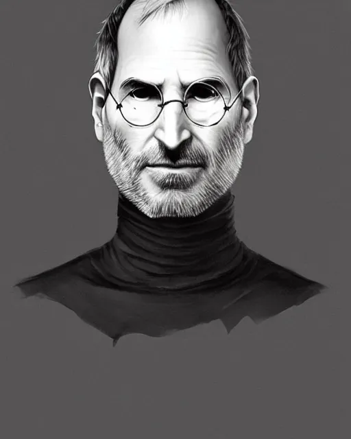 Prompt: steve jobs as kakashi, portrait, intricate, artstation