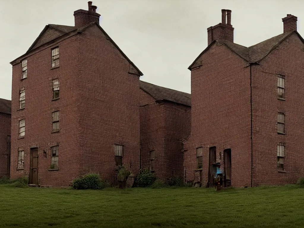 Prompt: a picture of a brick house, still from the peaky blinders