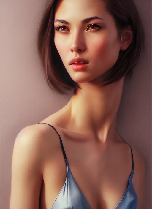 Image similar to top down photo of a gorgeous young woman in the style of stefan kostic, realistic, sharp focus, 8 k high definition, insanely detailed, intricate, elegant, art by stanley lau and artgerm