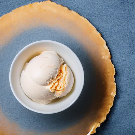 Image similar to extremely delicious looking photo of ice cream desert in cup, very expensive top quality product, michelin star, most perfect desert on the world, small manufacture, unique style, 8 k, product photography, professional studio photography