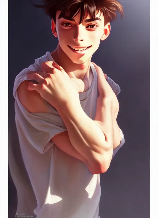 Image similar to cute kai havertz, natural lighting, path traced, highly detailed, high quality, digital painting, by don bluth and ross tran and studio ghibli and alphonse mucha, artgerm