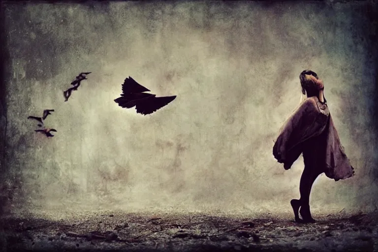 Image similar to when doves cry. photography by brooke shaden