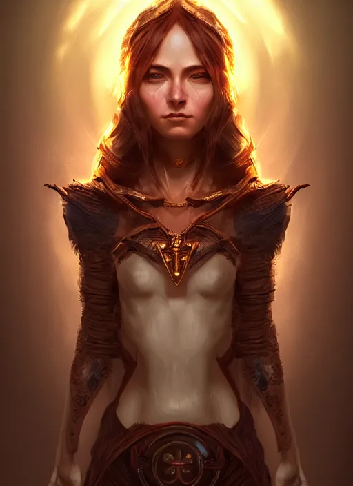 Prompt: handmade tarot card art, character portrait in the style of thomas river and artgerm, wlop, cinematic lighting, hyperdetailed, 8 k realistic, symmetrical, global illumination, radiant light, halo, love and mercy, frostbite 3 engine, cryengine, dof, trending on artstation, digital art, chanel