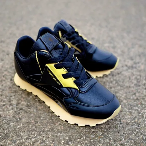 Image similar to batman reebok sneakers