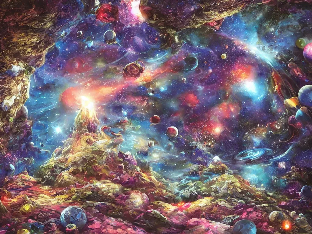 Image similar to space grotto.