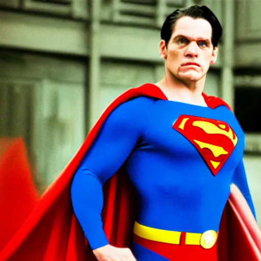 Image similar to John Malkovich as superman