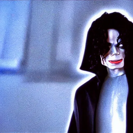 Prompt: A film still of Michael Jackson as a sith lord realistic,detailed