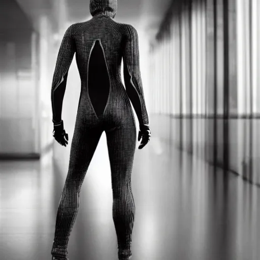 Prompt: love, diverse many dark grey cybersuits, from behind, grey rituals, wide wide angle, vivid, elaborate, highly detailed, beautiful lighting