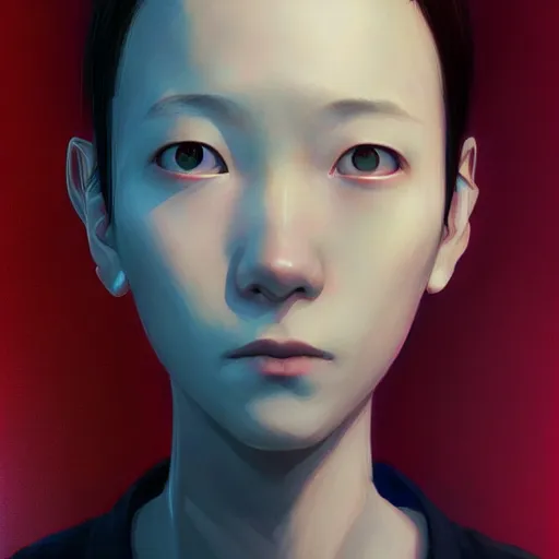 Image similar to portait of lain from serial experiments : lain, sci - fi, intricate, elegant, highly detailed, digital painting, artstation, concept art, smooth, sharp focus, illustration, by bartek fedyczak, erak note, tooth wu, neil richards, kan liu, siwoo kim, jisu choe