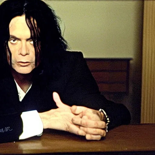 Image similar to tommy wiseau from the room ( 2 0 0 3 ), with the words oh hi mark written, poster, perfect kerning