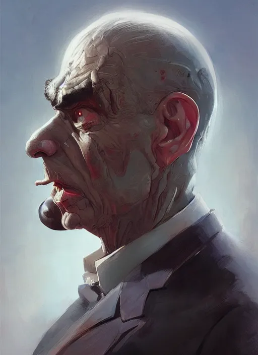 Image similar to Portrait of Mr. Bean, marvel comics, dark, intricate, highly detailed, smooth, artstation, digital illustration by Ruan Jia and Mandy Jurgens and Artgerm and Wayne Barlowe and Greg Rutkowski and Frank Frazetta