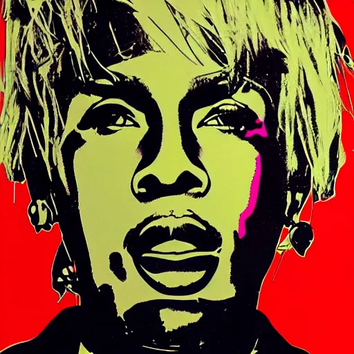 Prompt: rapper warhol. ss, poster, smooth, clear face, sharp focus, 8 k, highly detailed, hd