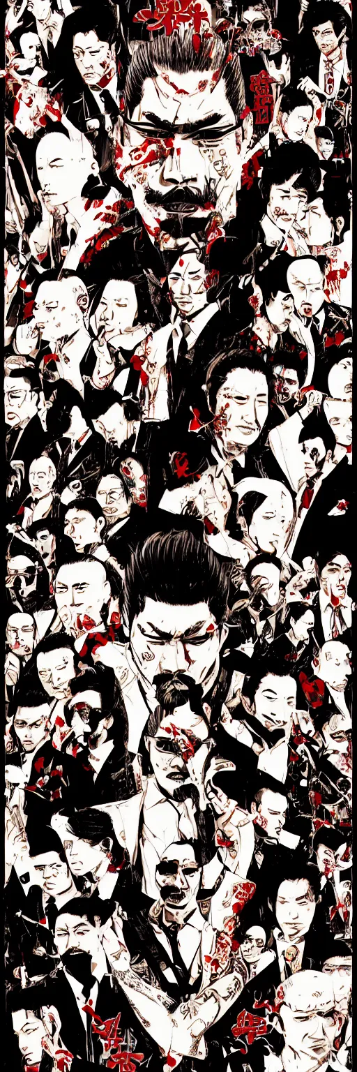 Image similar to yakuza style digital art