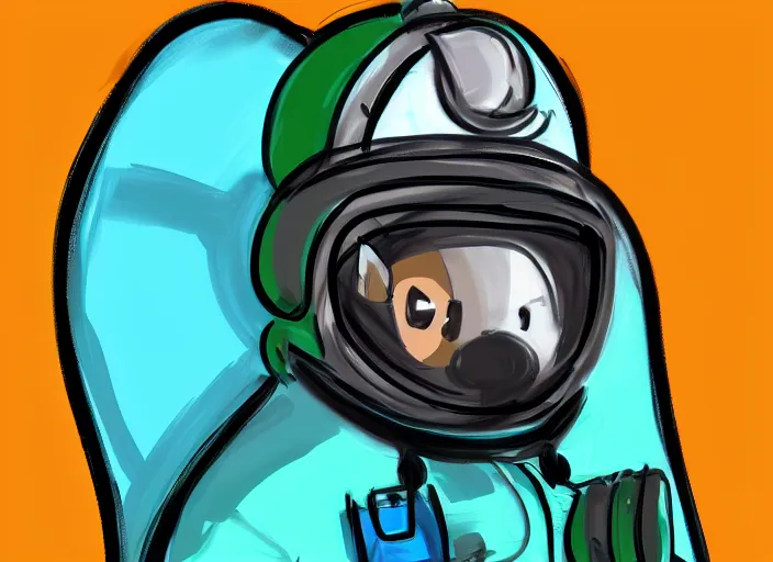 Image similar to budgie wearing a pilot helmet and pilot jacket giving a thumbs up to the viewer, digital painting, 8 k, trending on deviantart, trending on furaffinity, concept art.