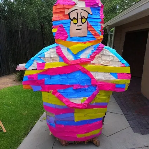 Prompt: pinata shaped like the pope!