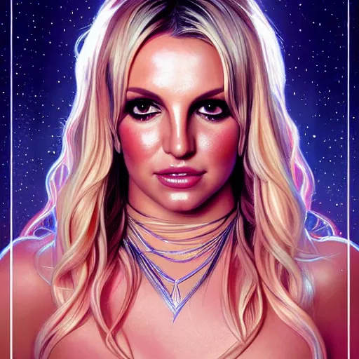 Image similar to symmetry portrait of britney spears, glam, deco, fireflies, forest background, intricate, elegant, highly detailed, digital painting, artstation, concept art, smooth, sharp focus, illustration, art by artgerm and greg rutkowski and fra angelico and alphons mucha