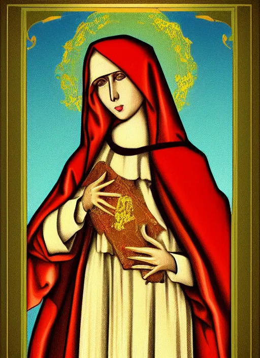 Image similar to digital art of saint catherine of siena vector art beautiful painterly features