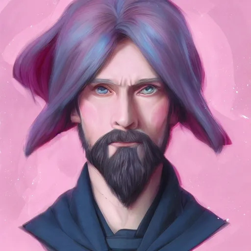 Image similar to rasputin as an anime boy, pink hair, gorgeous, amazing, elegant, intricate, highly detailed, digital painting, artstation, concept art, sharp focus, illustration, art by Ross tran