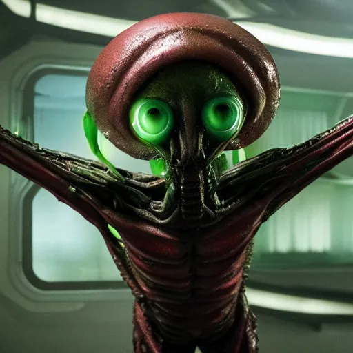 Prompt: a photosynthetic alien, the expanse