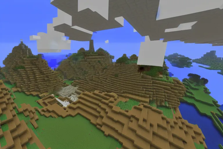 Image similar to minecraft aether, heaven in minecraft, angelic lighting, absolutely breathtaking and beautiful