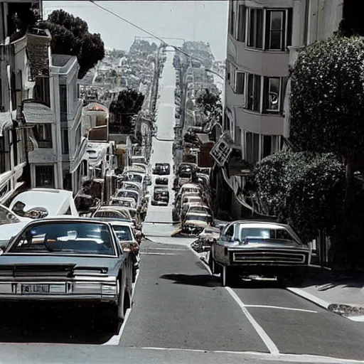 Image similar to San Francisco's Lombard Street In 1975