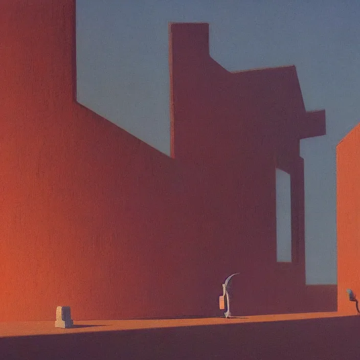 Image similar to i saw a ghost last night, science fiction, Edward Hopper and James Gilleard, Zdzislaw Beksinski, highly detailed