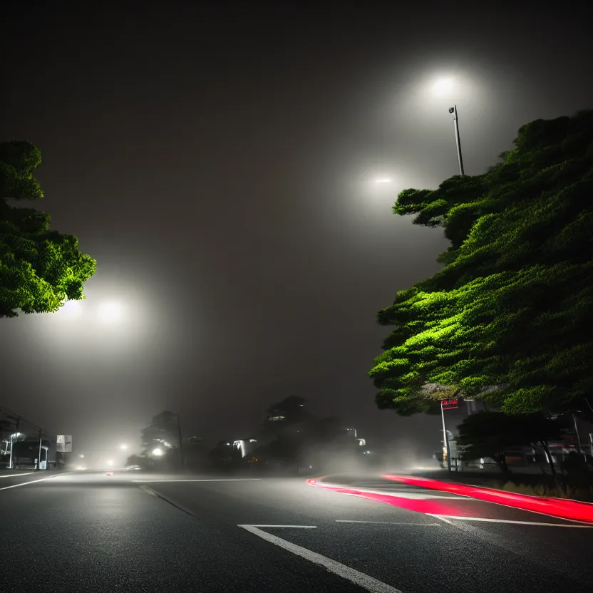 Image similar to one car JZX90 twin turbo drift middle of empty street, misty kanagawa prefecture, night, cinematic color, photorealistic, highly detailed,