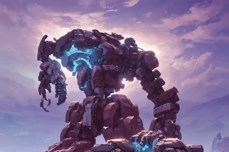 Image similar to tremortusk machine mecha animal beast robot of horizon forbidden west horizon zero dawn bioluminiscence, behance hd by jesper ejsing, by rhads, makoto shinkai and lois van baarle, ilya kuvshinov, rossdraws global illumination