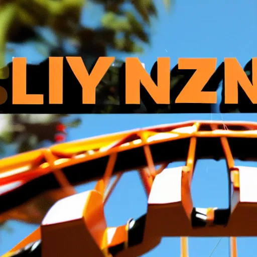 Prompt: logo = ZippyThing. Zipline rollercoaster thrill ride