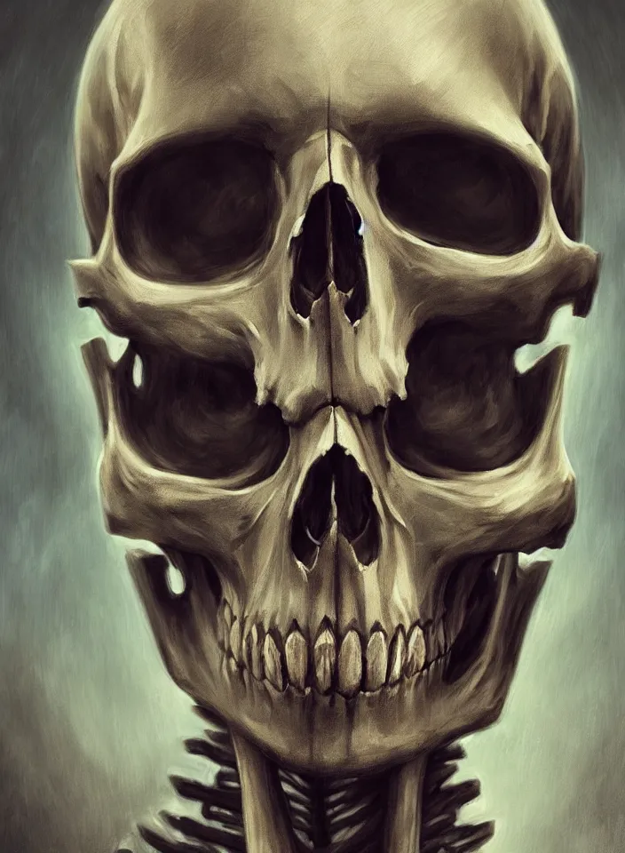 Prompt: a face portrait of a undead skeleton from skyrim, fantasy setting, beautiful environment, serene colors, soft lighting, atmospheric, cinematic, moody, in the style of diego koi, gina heyer, luiz escanuela, art by alyssa monk, hyperrealism, rule of thirds, golden ratio, oil on canvas, 8 k