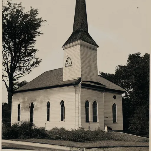 Prompt: photo of historic McDonald’s church