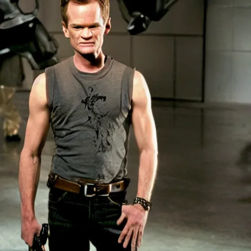 Image similar to neil patrick harris as the terminator