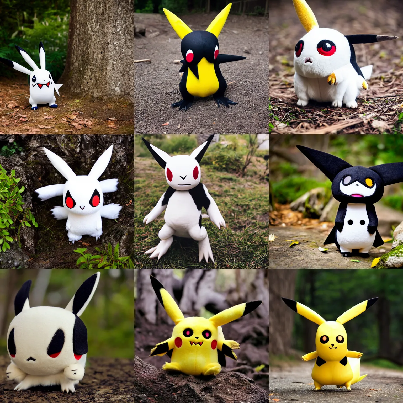 Prompt: The pokemon mimikyu as a real life animal, nature photography, outdoors