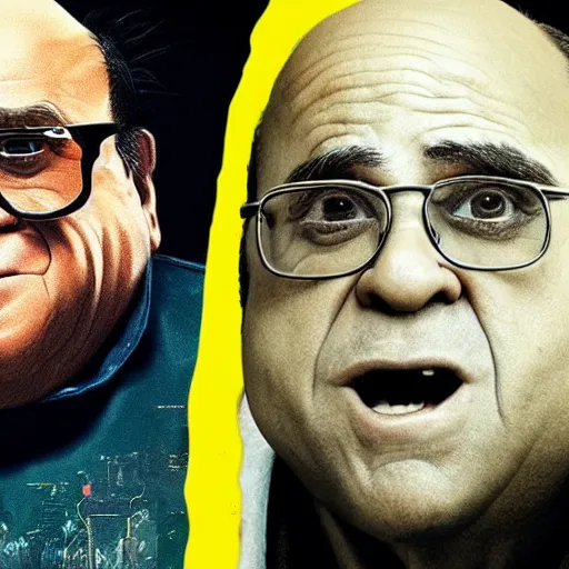 Image similar to Danny devito as character in cyberpunk 2077