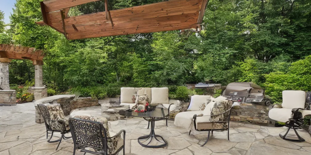 Image similar to award winning patio, photo