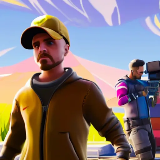 Image similar to jesse pinkman in fortnite