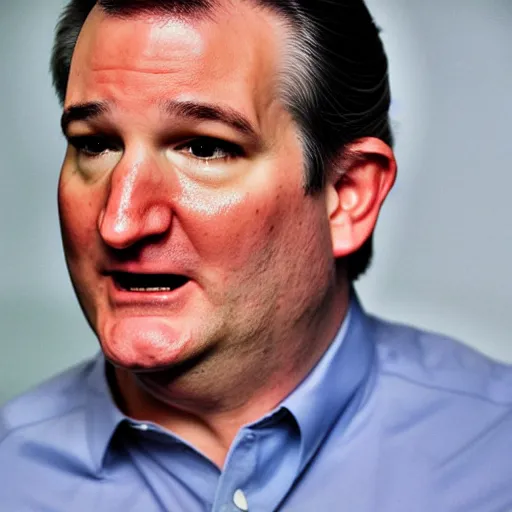 Image similar to Ted Cruz in the style of Meat Canyon