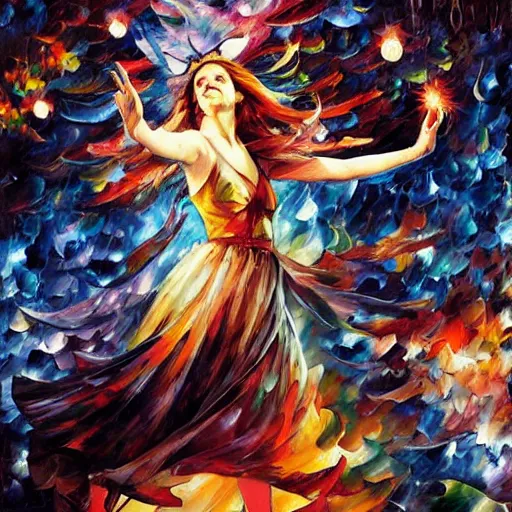 Prompt: rave by arthur adams, charlie bowater, leonid afremov, chiho ashima, karol bak, david bates, tom chambers