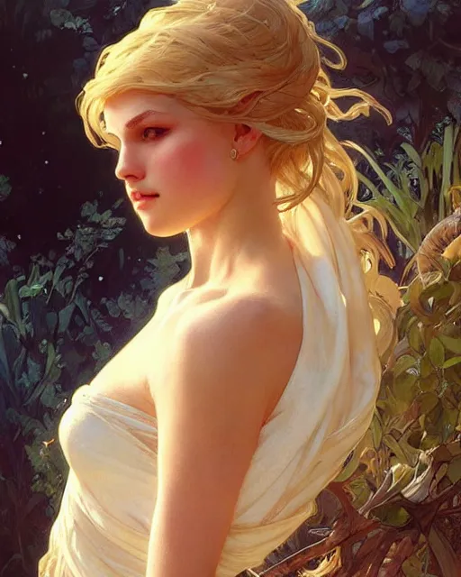 Prompt: an island full of blonde women, real life skin, intricate, elegant, highly detailed, artstation, concept art, smooth, sharp focus, art by artgerm and greg rutkowski and alphonse mucha