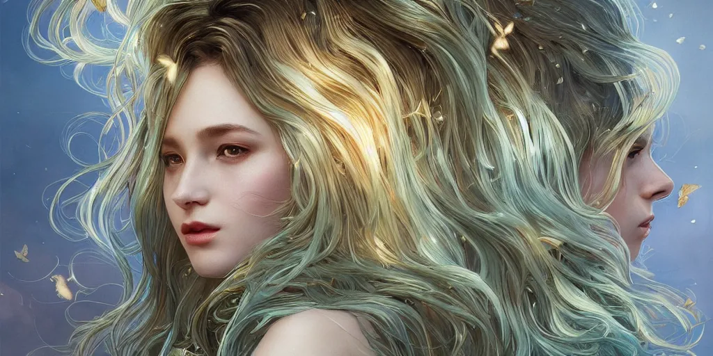 Image similar to wide angle panther, metallic silver and ice color reflected crystal hair, leaping from babaob tree, fantasy, intricate, very beautiful, elegant, golden light, highly detailed, digital painting, artstation, concept art, smooth, sharp focus, illustration, art by wlop and tian zi and alphonse mucha